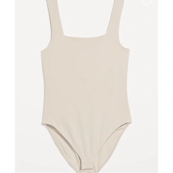 old navy soft beige seamless bodysuit tank - Picture 4 of 4